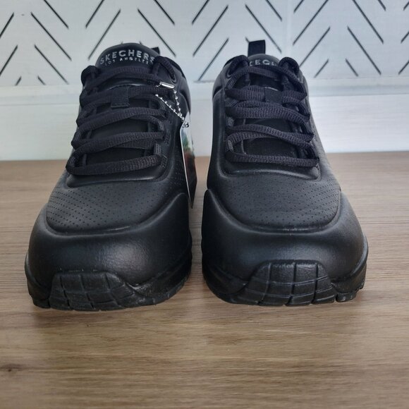 ❤️Skechers Juno Linked Core Sz 6 Womens Casual Shoes Comfy Sneakers Black 155585 - Picture 3 of 8